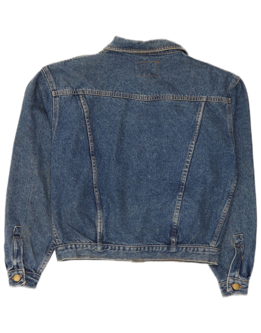 veste en denim femme vintage UK 14 coton bleu moyen