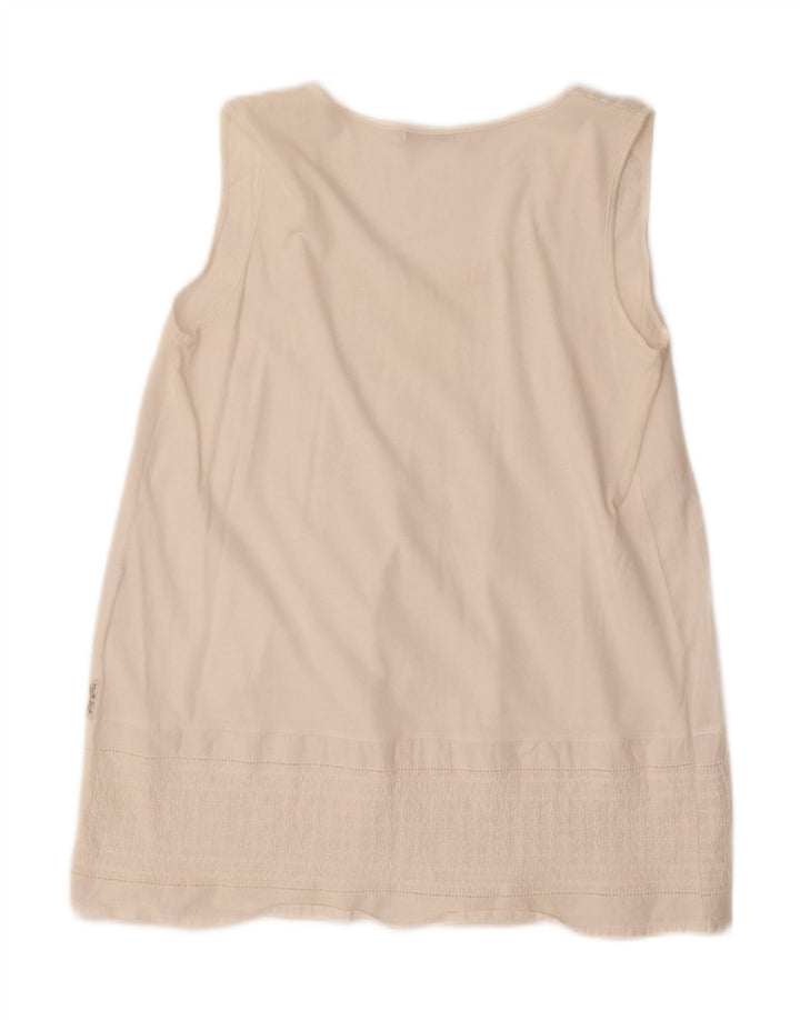 North Sails Chemisier sans manches pour femme UK 10 Petit Blanc
