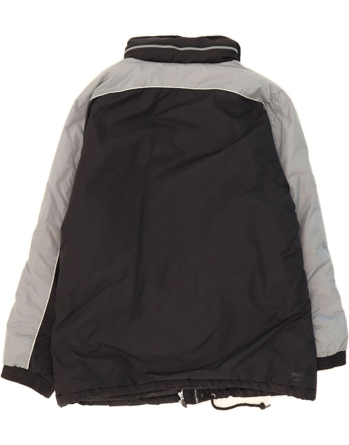 KAPPA Mens Padded Jacket UK 42 XL Black Colourblock Polyamide Vintage Kappa and Second-Hand Kappa from Messina Hembry 