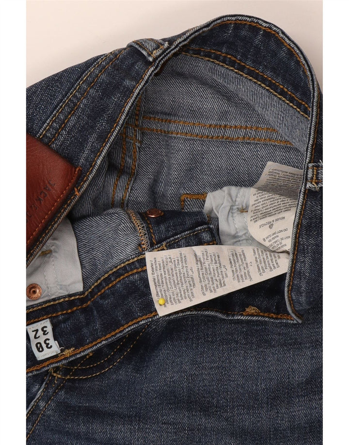 Jack & Jones Jean Droit W30 L32 Homme Bleu Coton