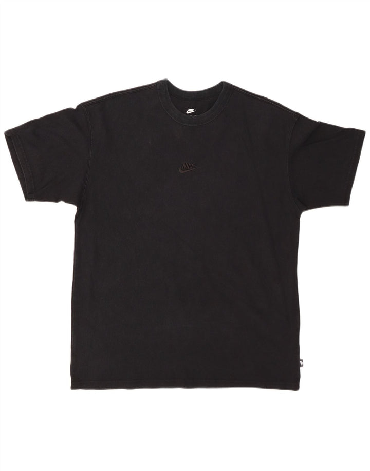 NIKE T-shirt coupe ample pour homme en coton noir moyen