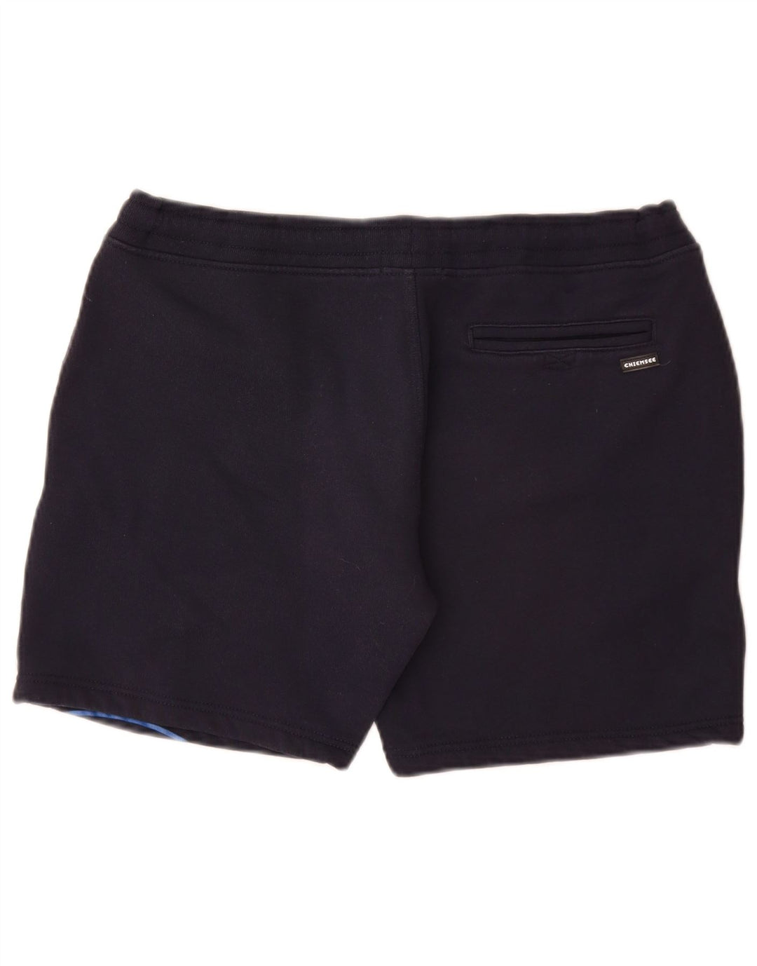 Chiemsee Short de sport graphique pour homme en coton bleu marine