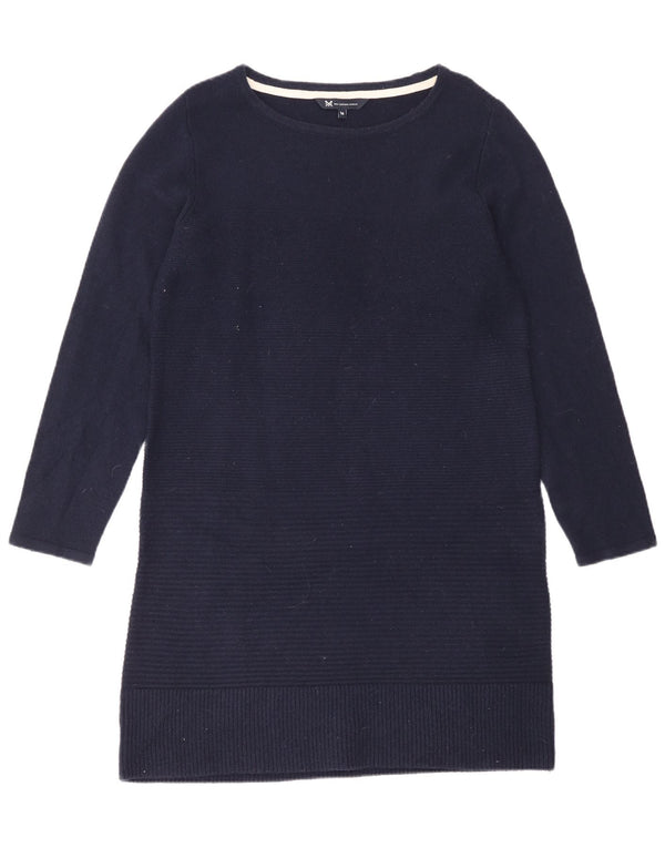 Crew Clothing Robe pull à manches longues pour femme UK 16 Large Bleu marine