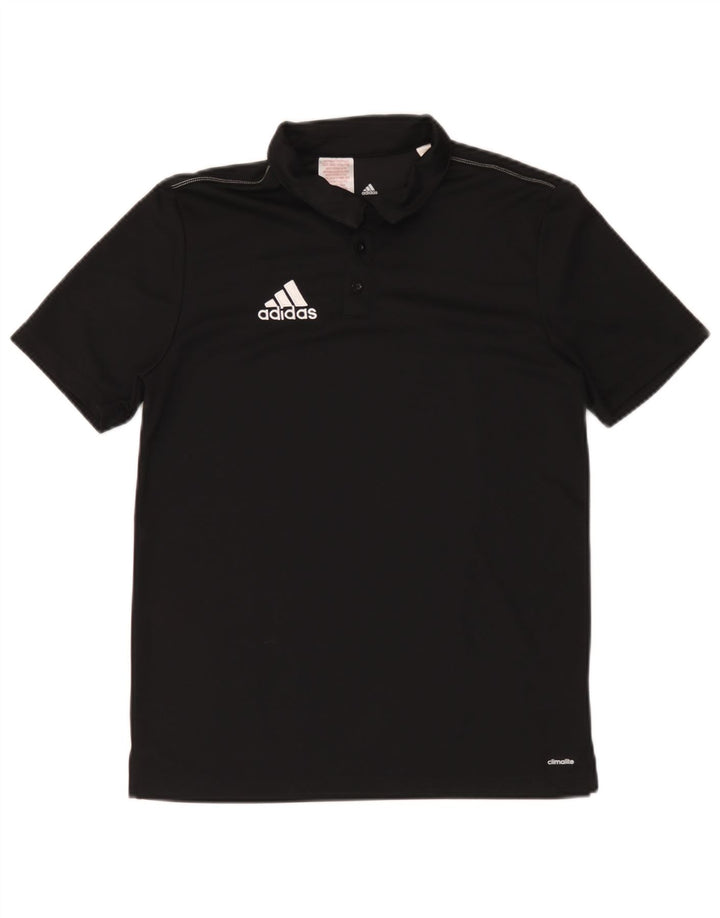 Polo Adidas Garçon Climalite 13-14 ans Noir Polyester
