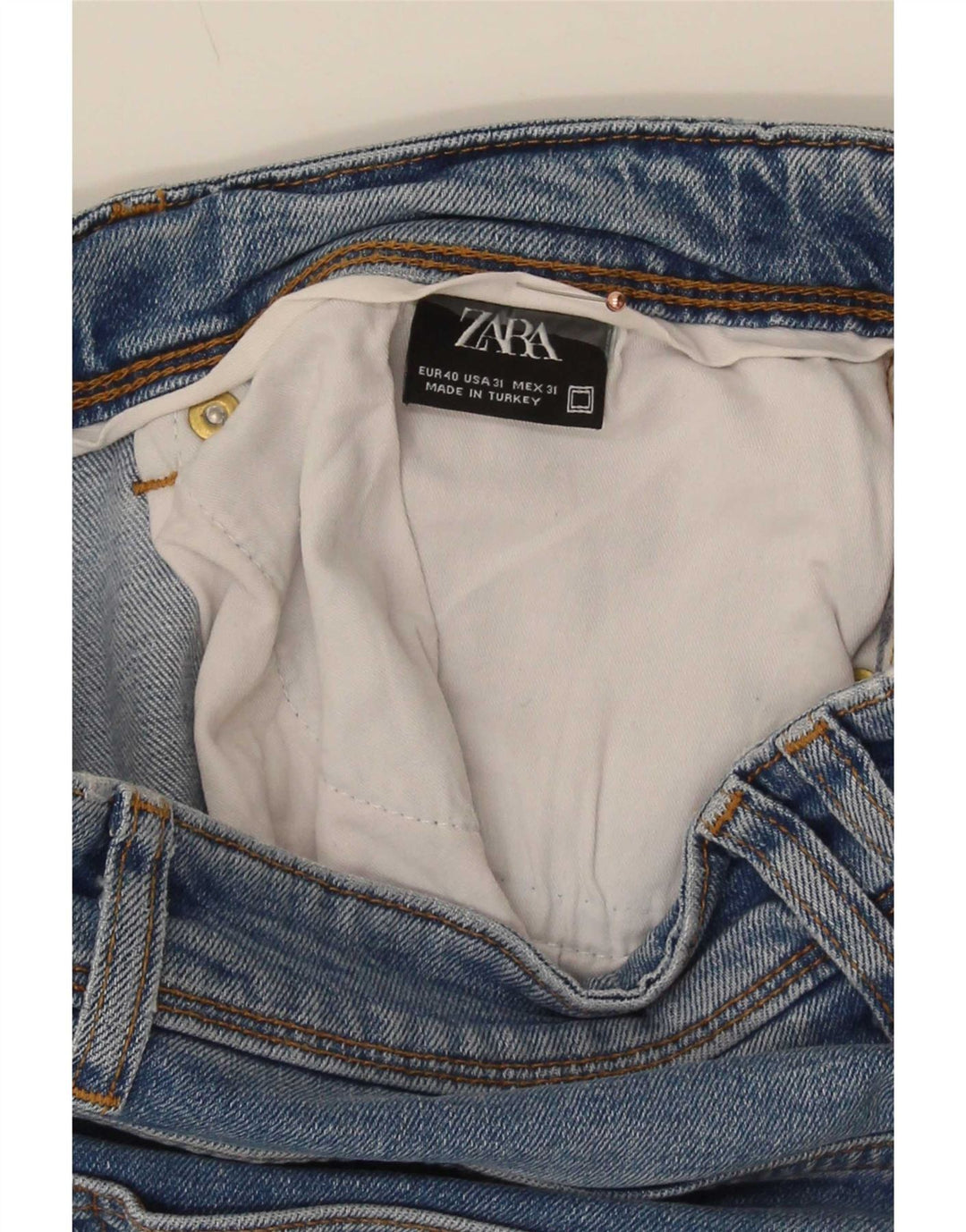 Zara Jean Slim Homme EU 40 Moyen W31 L30 Bleu