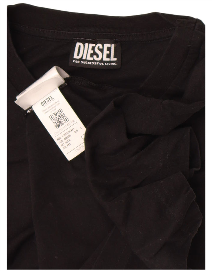 Diesel T-Shirt Graphique Homme Petit Noir Coton