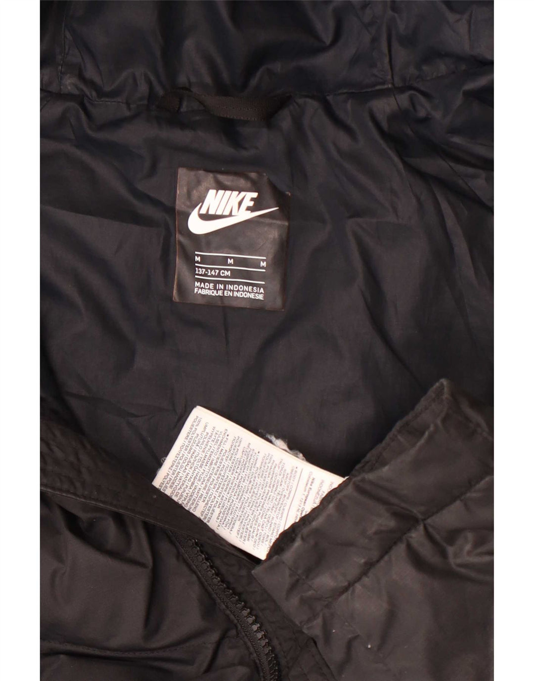 Veste matelassée à capuche Nike pour garçons 10-11 ans Polyester noir moyen