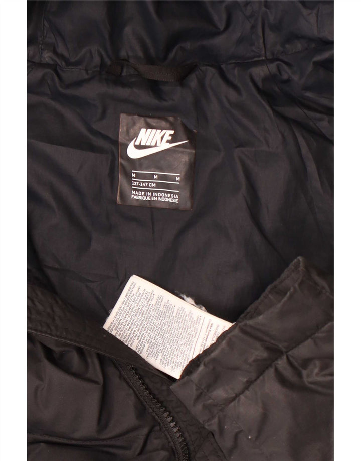 Veste matelassée à capuche Nike pour garçons 10-11 ans Polyester noir moyen