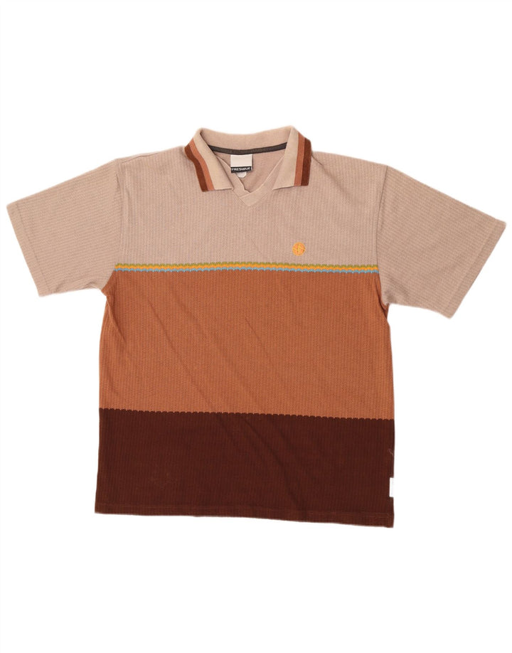 Polo Homme Vintage Coton Rayé Multicolore Moyen
