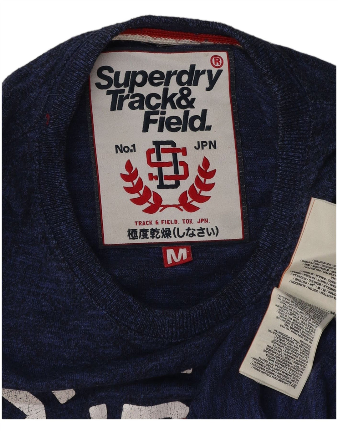 SUPERDRY T-Shirt Graphique Homme Bleu Moyen Coton