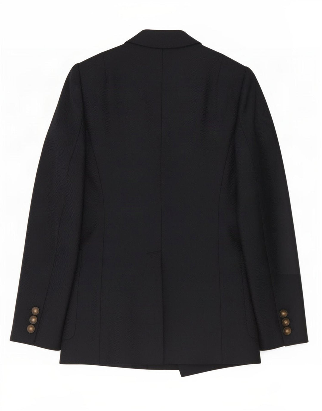 Reiss Veste Blazer Double Boutonnage Femme UK 8 Petite Laine Bleu Marine