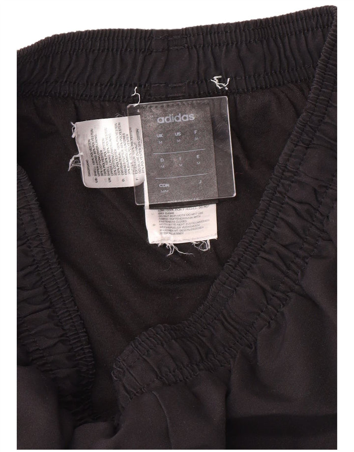 Adidas Pantalon de survêtement pour homme en polyester rayé noir moyen