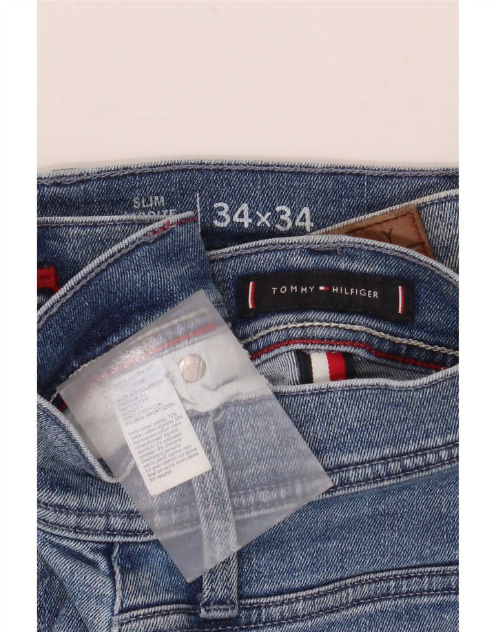 Tommy Hilfiger Jean Slim Thavar Homme W34 L34 Bleu Coton