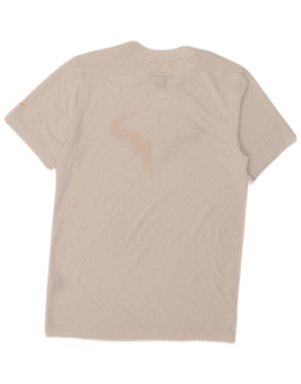 Nike Hommes Dri Fit Graphic T-Shirt Haut Petit Blanc Polyester