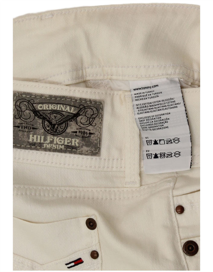 Tommy Hilfiger Jupe en jean W28 pour femme en coton blanc moyen