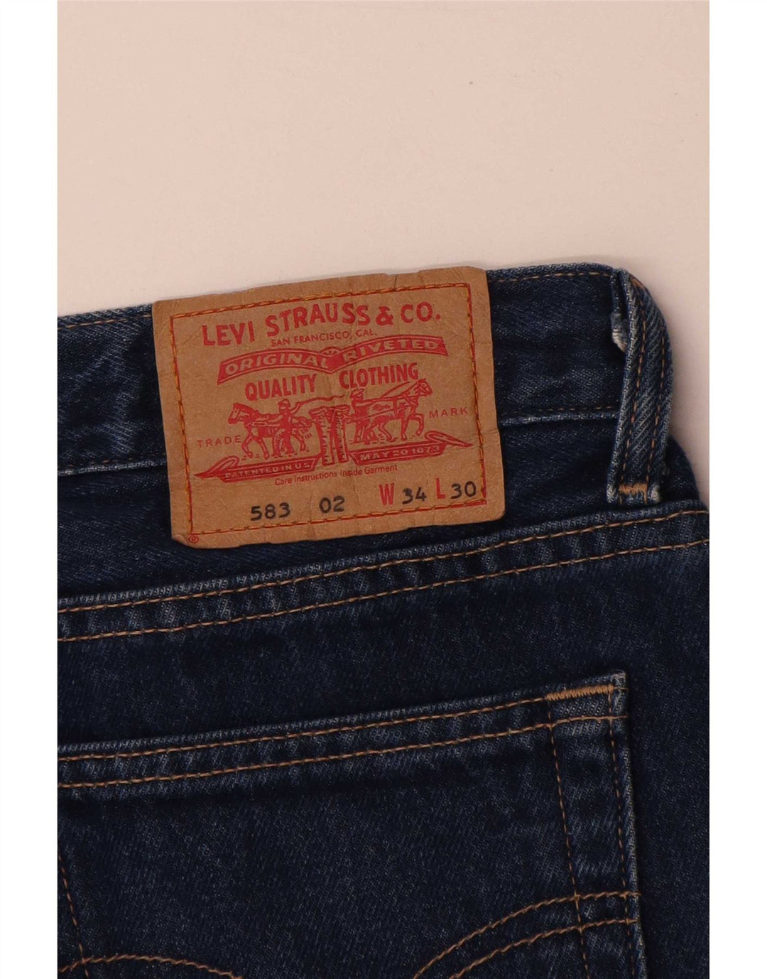 Levi's Jean Droit 583 Homme Bleu W34 L30