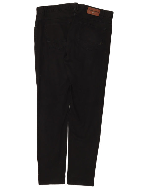 Zara Pantalon décontracté slim pour homme EU 46 XL W36 L31 Noir Coton