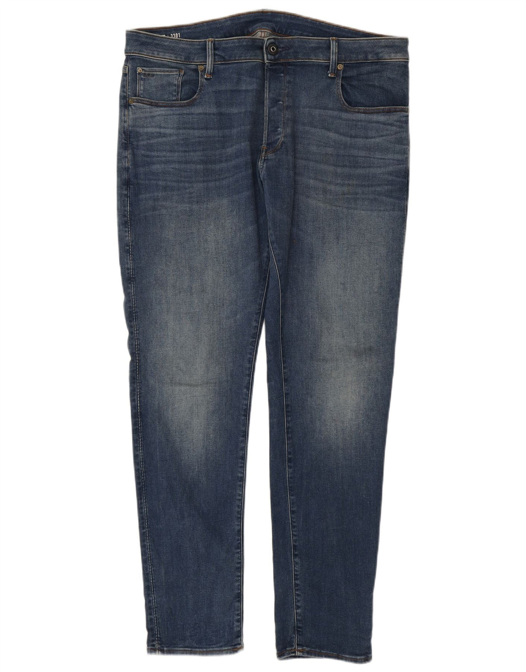 G-STAR Jean Slim 3301 Homme W38 L34 Bleu Coton