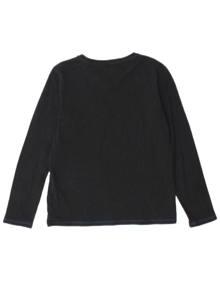 GUESS Boys Graphic Top Long Sleeve 9-10 Years Black Cotton