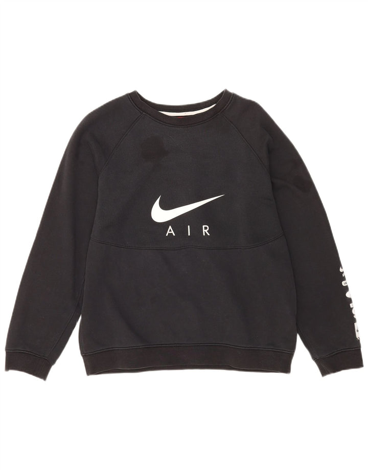 NIKE Sweat-shirt graphique pour garçon 13-14 ans XL Noir Coton