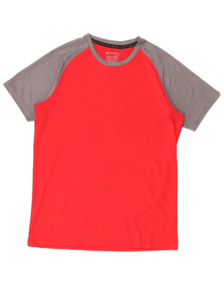 Mountain Warehouse T-Shirt IsoCool Homme Rouge Moyen Colourblock