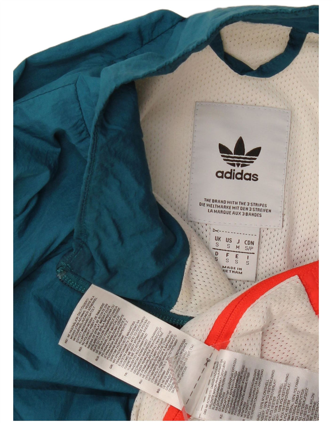 ADIDAS Veste de survêtement pour homme Petit Bleu Colorblock Nylon