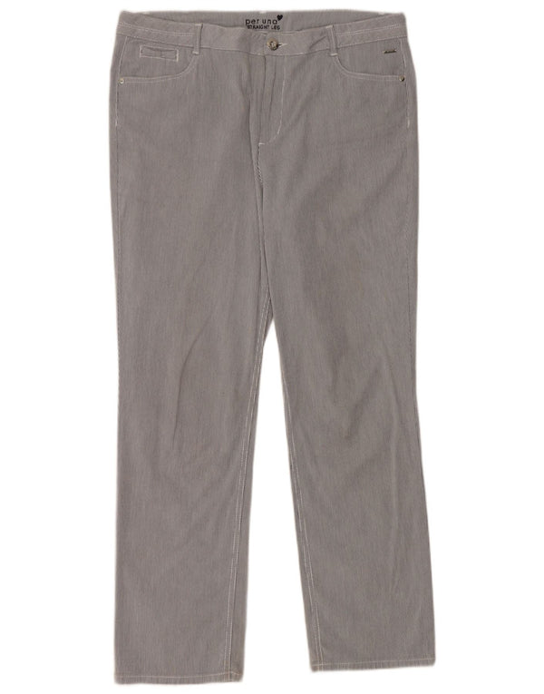 Marks & Spencer Pantalon décontracté pour femme UK 16 Large W36 L29 Bleu marine
