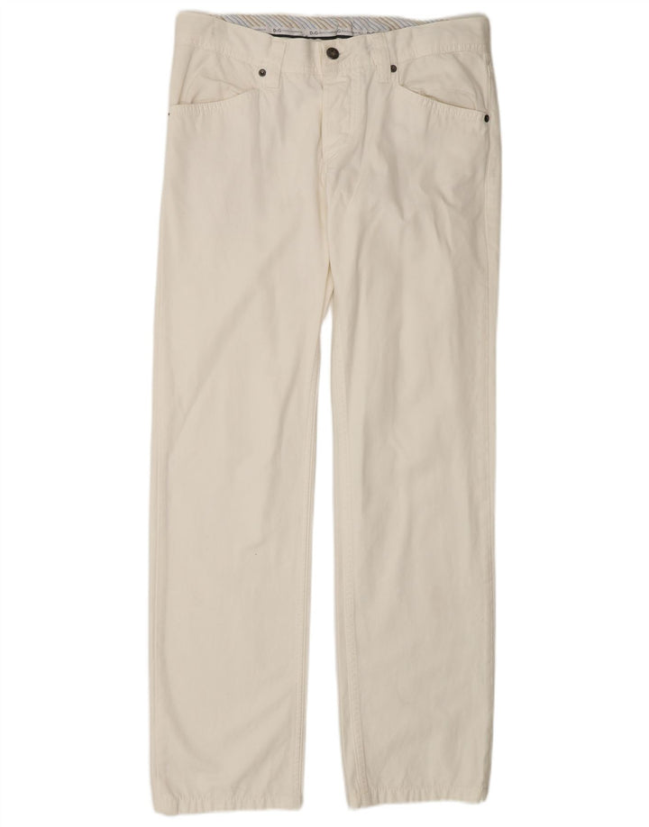 DOLCE & GABBANA Jean droit homme W34 L32 coton blanc