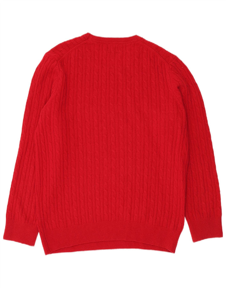 GUTTERIDGE Pull à col rond pour homme 2XL Rouge