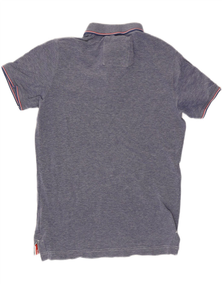 Superdry Polo Homme Bleu Moyen Coton