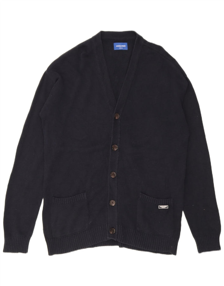 Jack & Jones Cardigan Homme Pull Large Bleu Marine Coton
