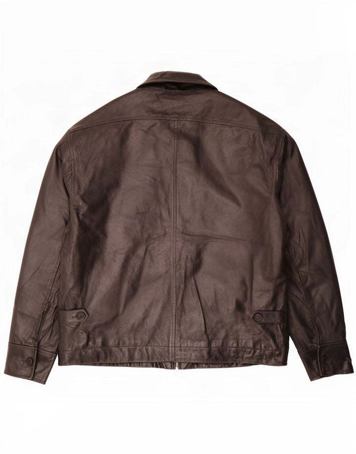 Paul Smith Veste en cuir pour homme UK 42 XL Noir