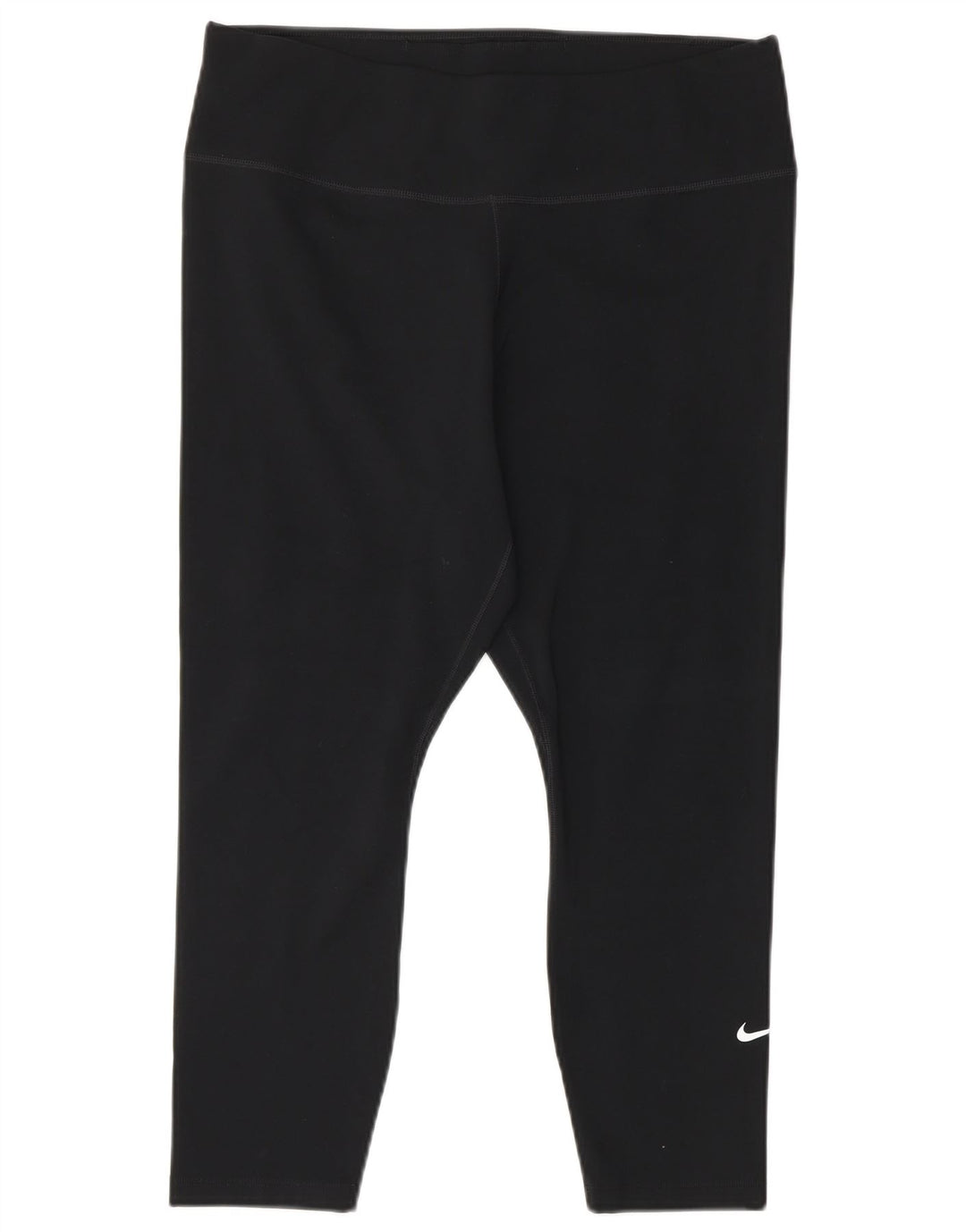 NIKE Legging Capri Dri Fit pour femme UK 14 Large Noir Polyester