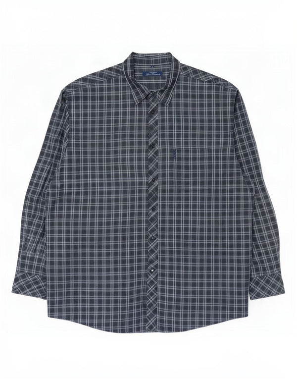 Ben Sherman Chemise Homme 2XL Gris Carreaux Coton