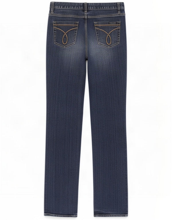 Jean slim Calvin Klein pour femme US 10 Large W30 L32 Bleu Coton
