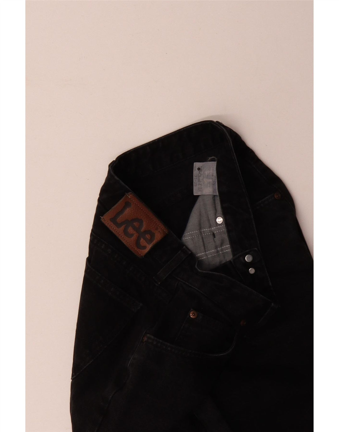 Lee Jean Droit Femme W29 L26 Coton Noir