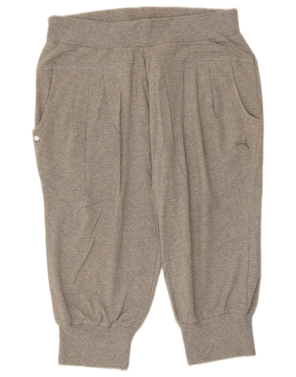 Puma Bermuda Sport Short pour Femme UK 14 Large Gris Moucheté Coton