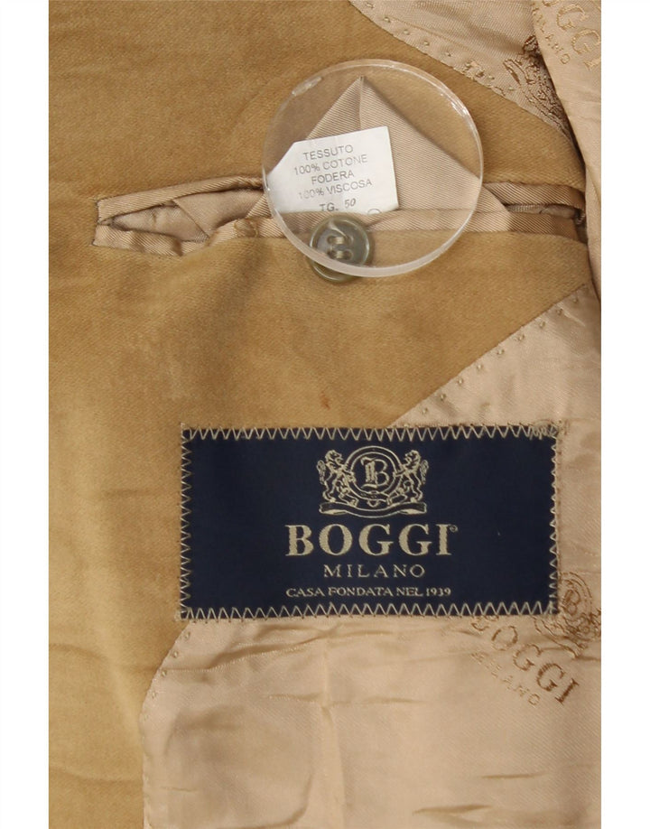 Boggi Veste Blazer 3 Boutons Homme IT 50 Grand Coton Beige