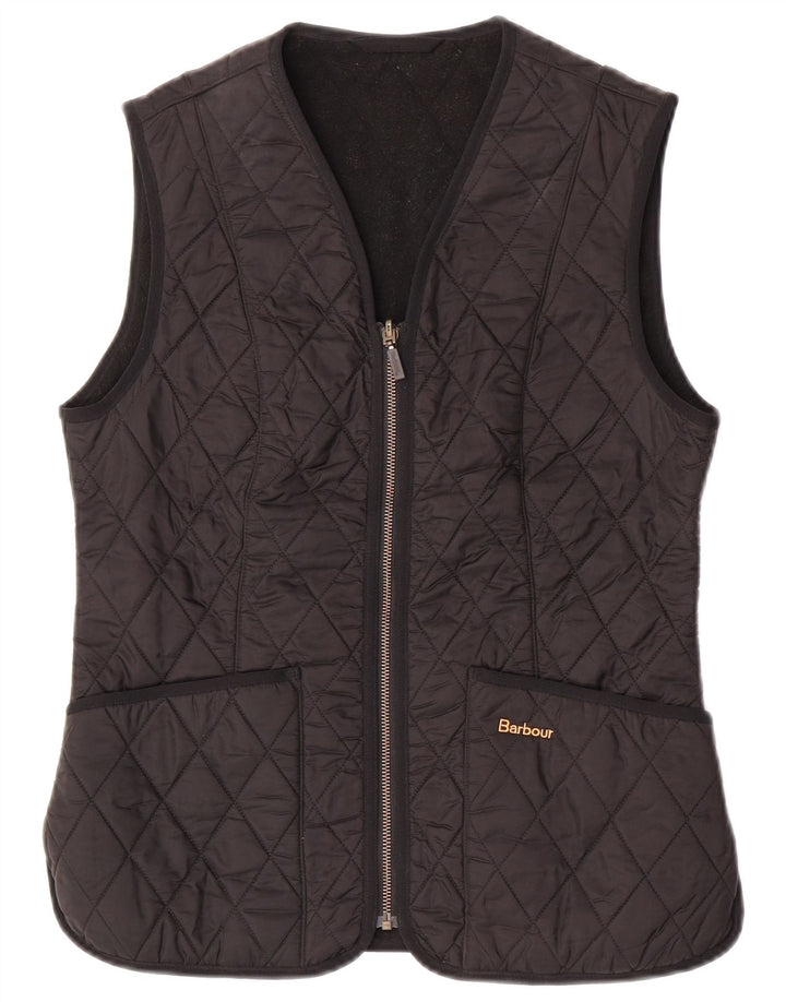 Barbour Gilet matelassé pour femme UK 10 Small Noir Polyamide