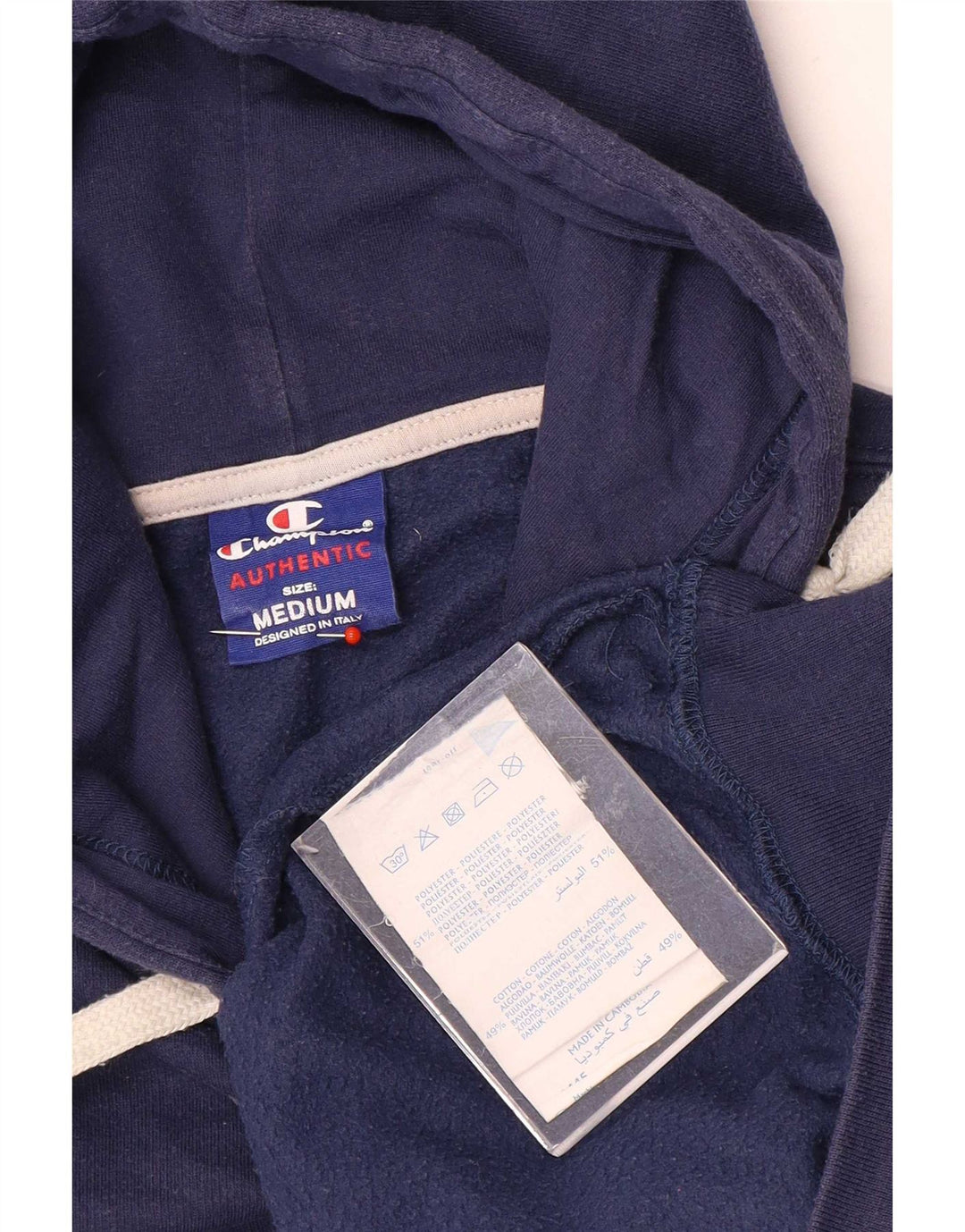 Champion Pull à capuche pour femme UK 44 Bleu marine moyen Polyester