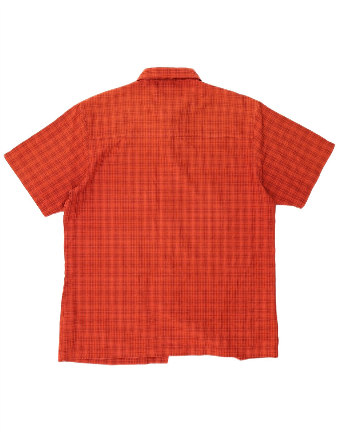 JACK WOLFSKIN Chemise à manches courtes pour hommes UK 40/42 Grand carreaux rouges Polyester