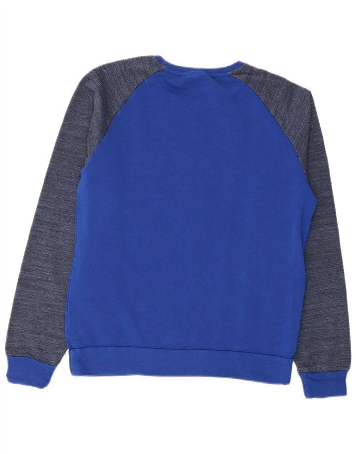 Adidas Sweat-shirt Neo Graphic pour homme en coton color block bleu moyen