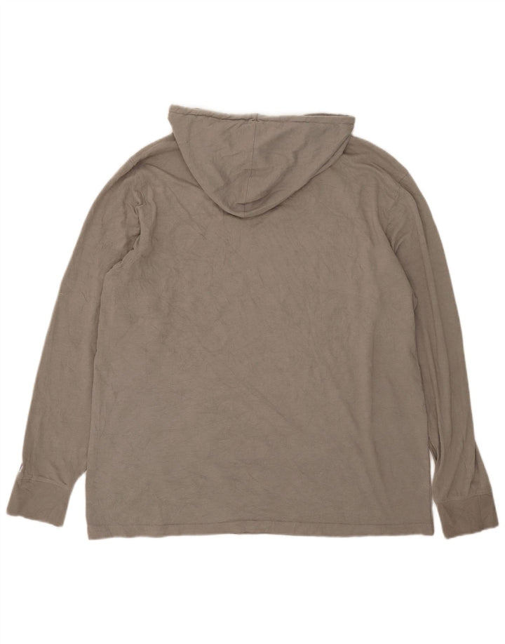 Champion Haut à capuche graphique à manches longues pour homme Gris moyen