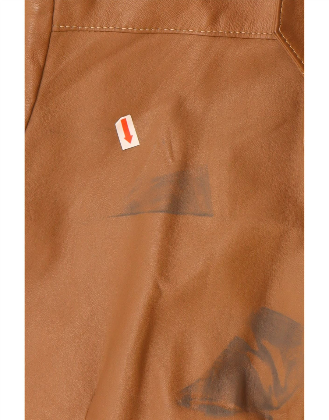 VINTAGE Veste blazer en cuir à 2 boutons pour homme IT 48 Cuir beige moyen