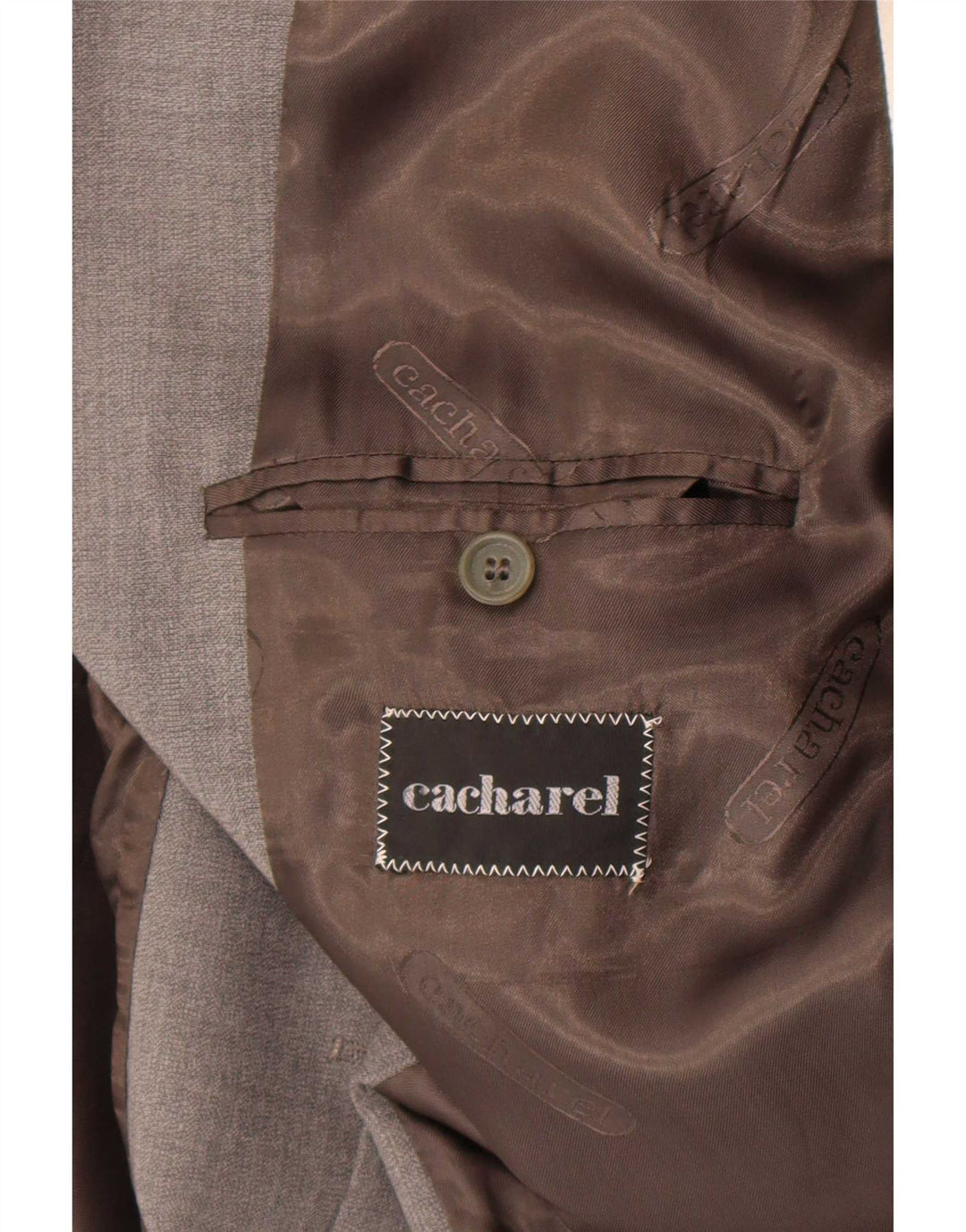Cacharel Veste Blazer 2 Boutons Homme UK 38 Gris Moyen