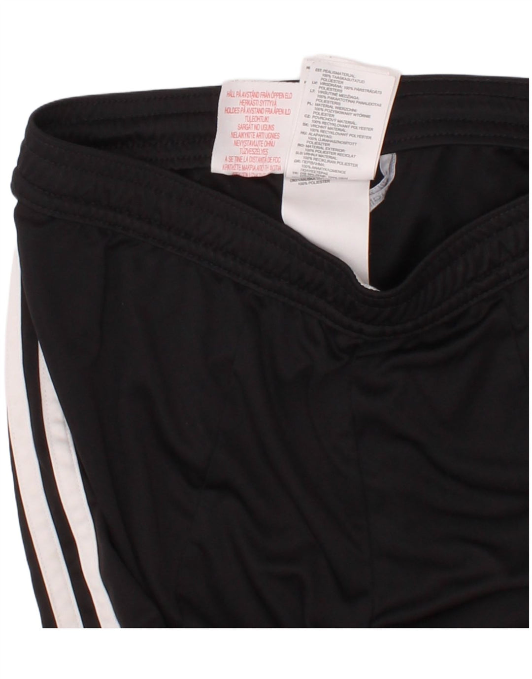 Adidas Short de Sport Garçon 9-10 Ans Polyester Colorblock Noir Moyen