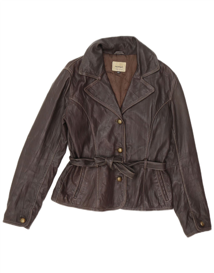 CONBIPEL Veste en Cuir Femme IT 42 Cuir Marron Moyen