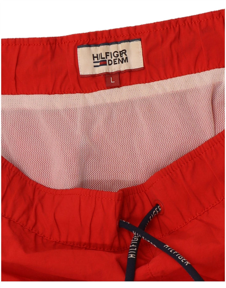 Tommy Hilfiger Short de bain graphique pour homme, grand rouge