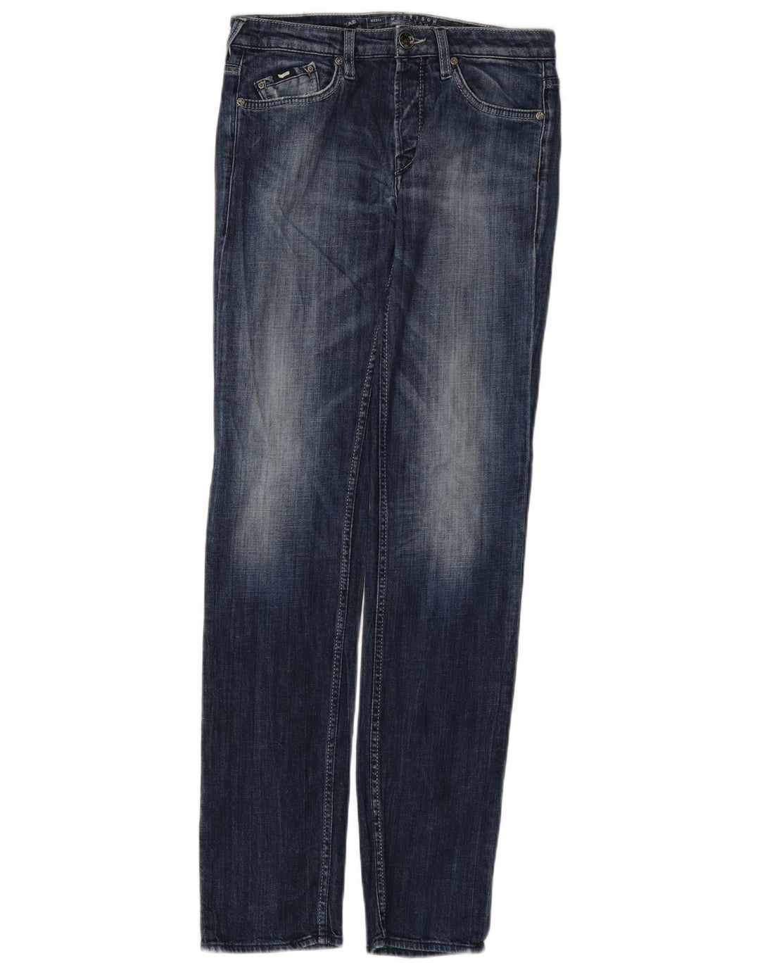 Gas Jean Slim Femme W30 L34 Bleu Coton