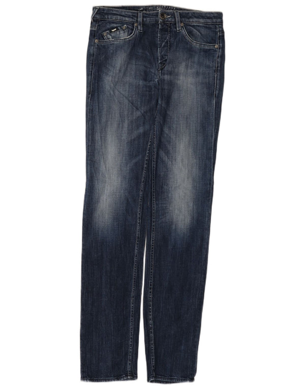 Gas Womens Slim Jeans W30 L34 Blue Cotton